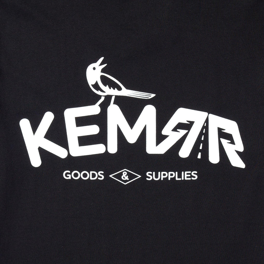 Black — KEMRR logo tee back detail