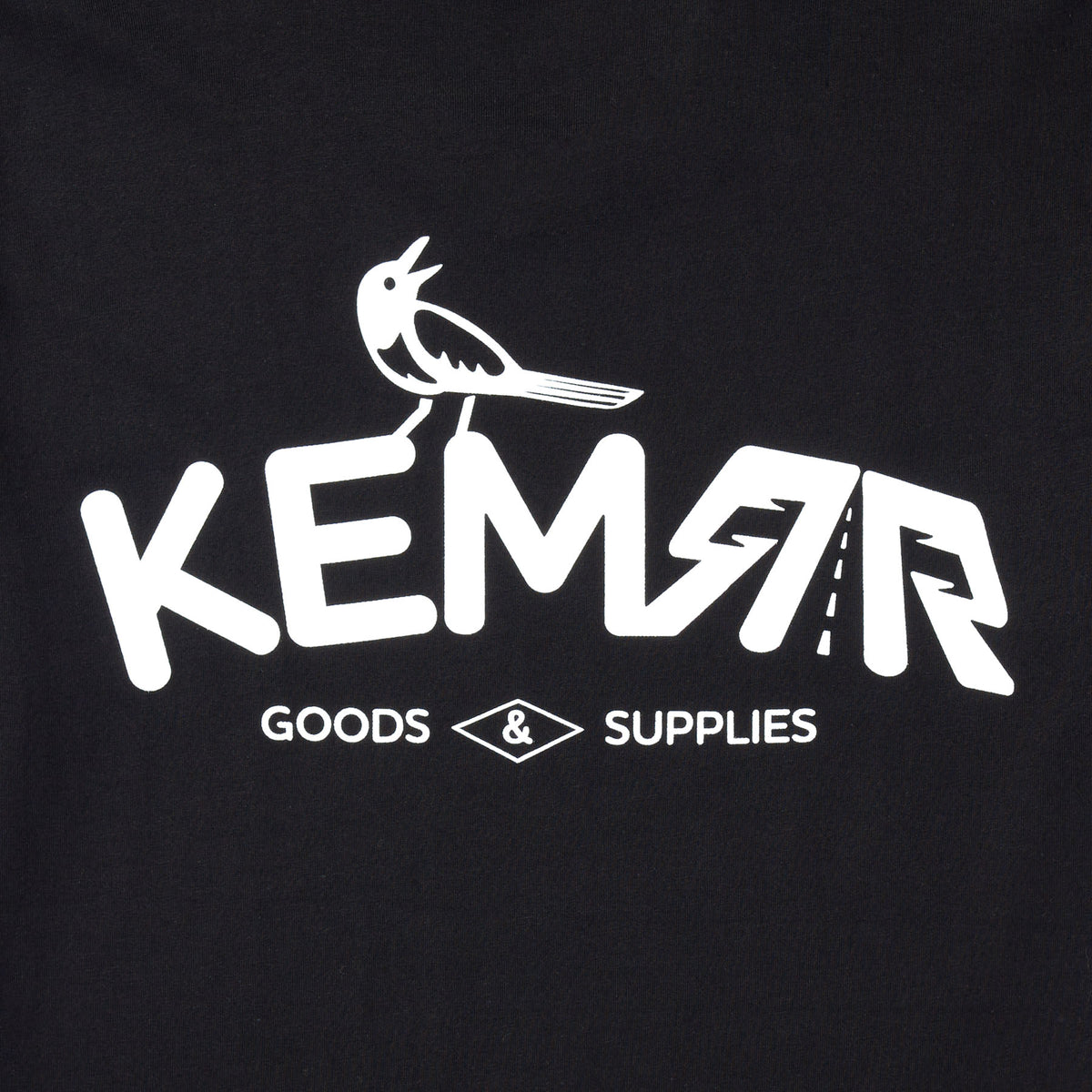 Black — KEMRR logo tee back detail